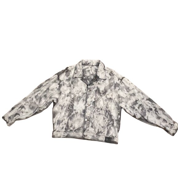 Calvin Klein Gray Trucker Denim Jacket, M - Picture 6 of 9